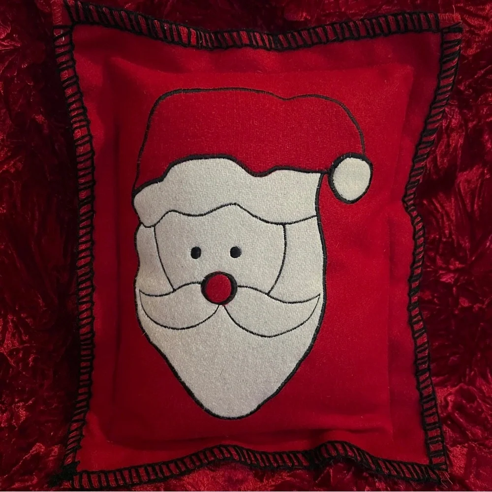 Vintage Santa Clause Mini Pillow